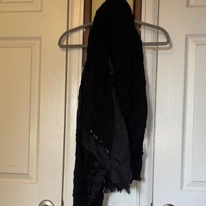 Marc Jacobs Black Scarf with White Logo